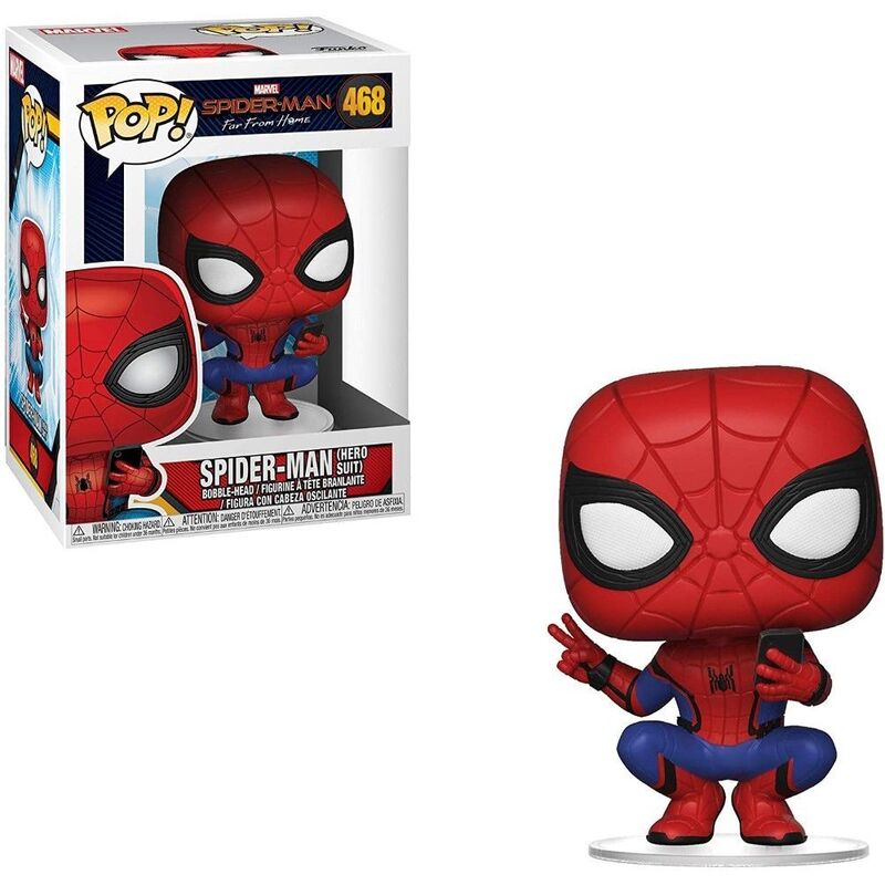 Funko Pop Marvel Spiderman Far From Home Spiderman Hero Suit