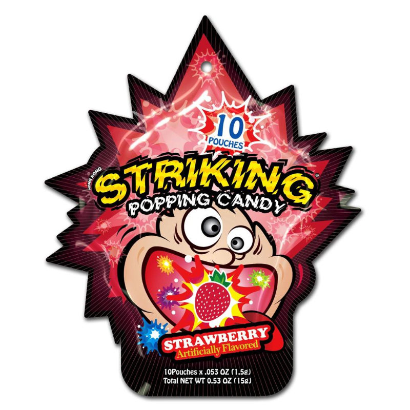 Striking Popping Candy Strawberry Flavour 15 Grams