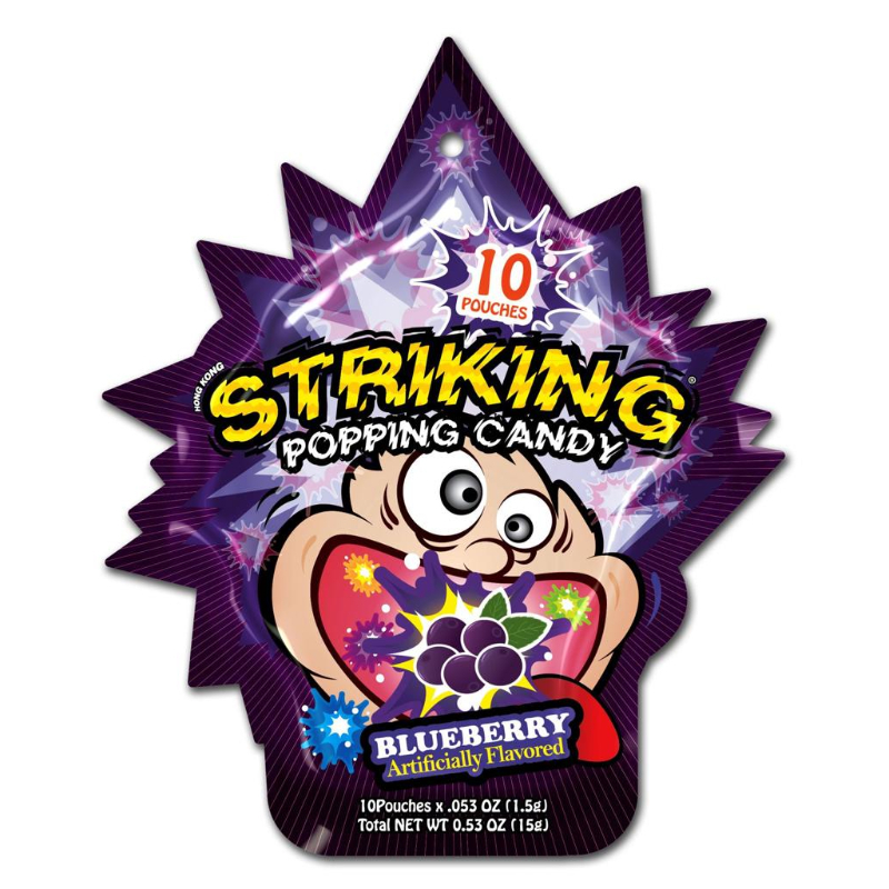 Striking Popping Candy Blueberry Flavour 15 Grams