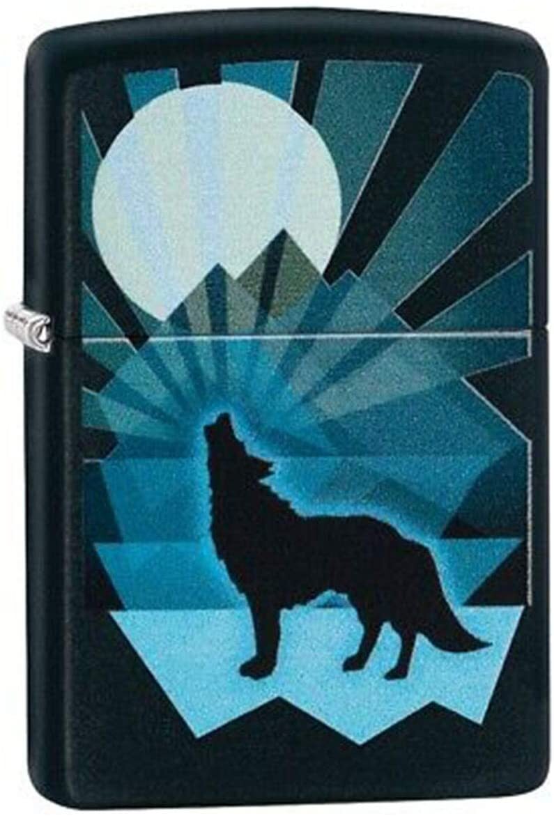 Zippo Lighter 29864 . 218 Wolf And Moondesign