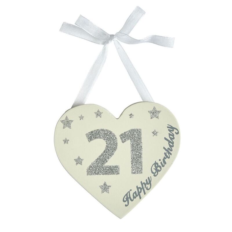 Birthday Glitter Heart '21'