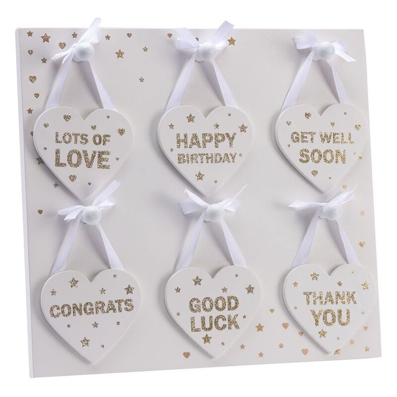 Occasion glitter hearts - pack/48 with display stand [Includes 1 - Randomly Picked]