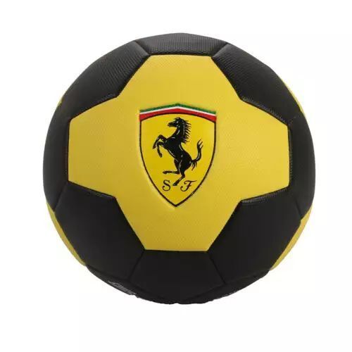 Ferrari #5 Machine Sewing Soccer Ball Black x Yellow