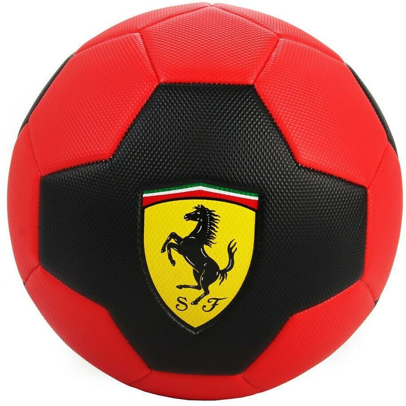 Ferrari #5 Machine Sewing Soccer Ball Red X Black