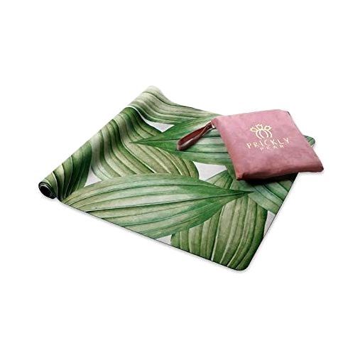 Prickly Pear Ambition Travel Yoga Mat Green