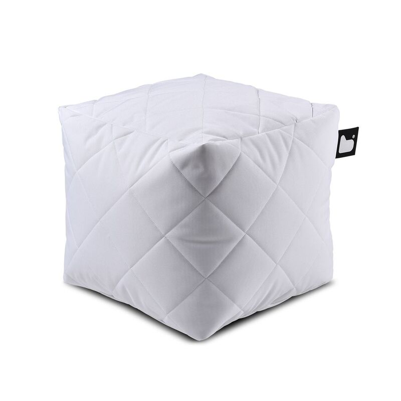 Extreme Lounging Mighty Bean Box Quilted White