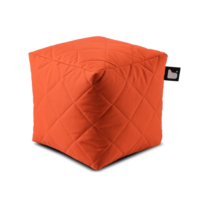 Extreme Lounging Mighty Bean Box Quilted Orange