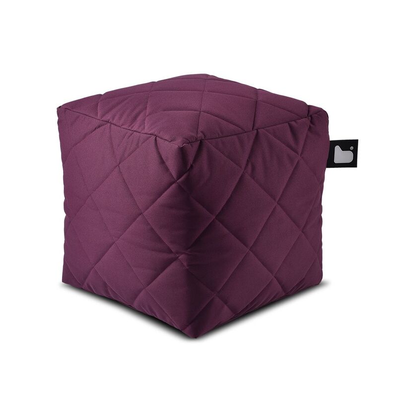 Extreme Lounging Mighty Bean Box Quilted Berry