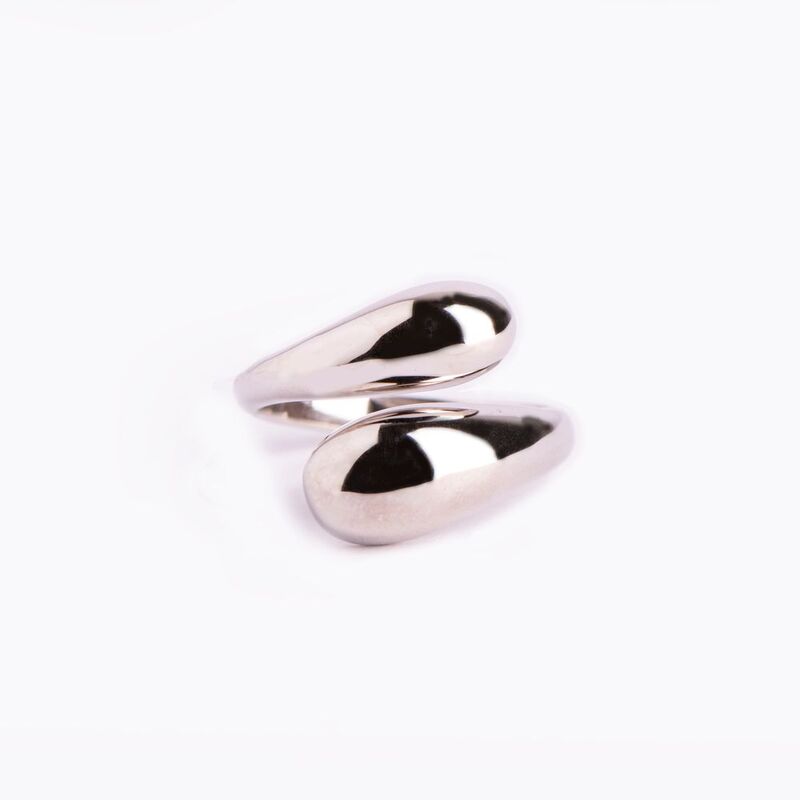 Teardrop Ring Silver
