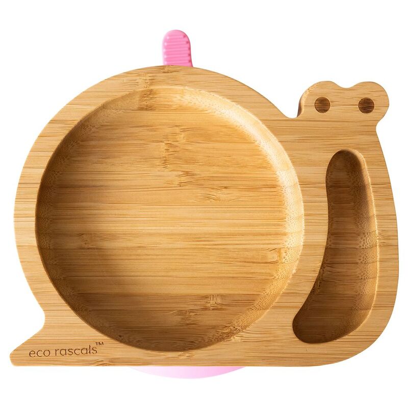 Eco Rascals Pink Snail Plate