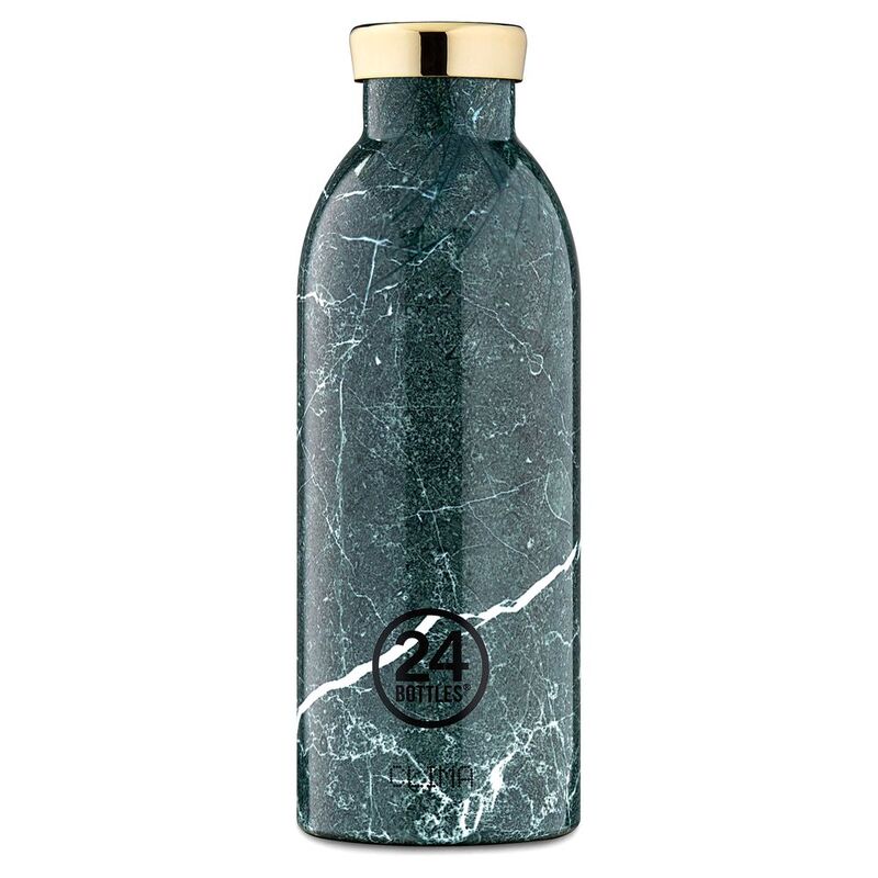 24 Bottles Clima 500ml Stainless Steel Vacuum Insulated Double Wall Green Marble