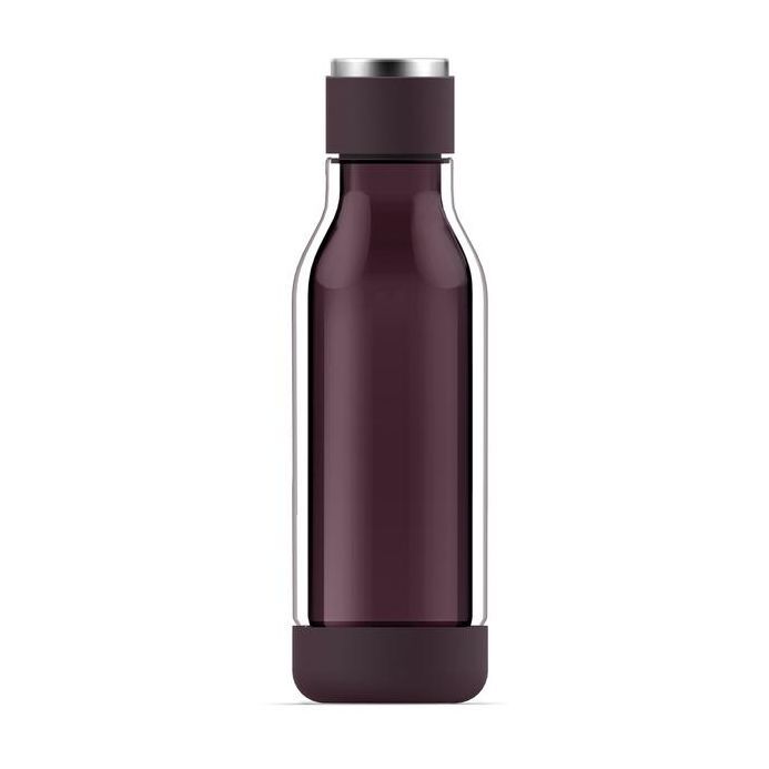 Asobu Glass Water Bottle Inner Peace Burgundy 500 ml