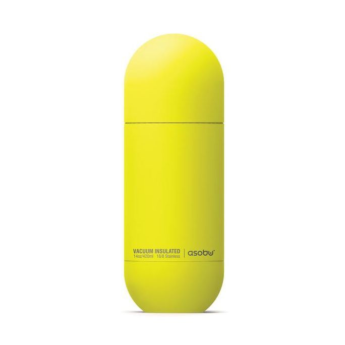 أسوبو زجاجة ماء أورب معزولة أصفر 420 مل