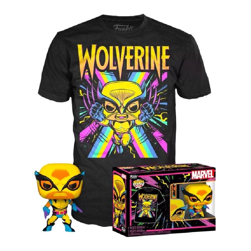 T Shirt Pop&Tee: Xen Wolverine Fight blk