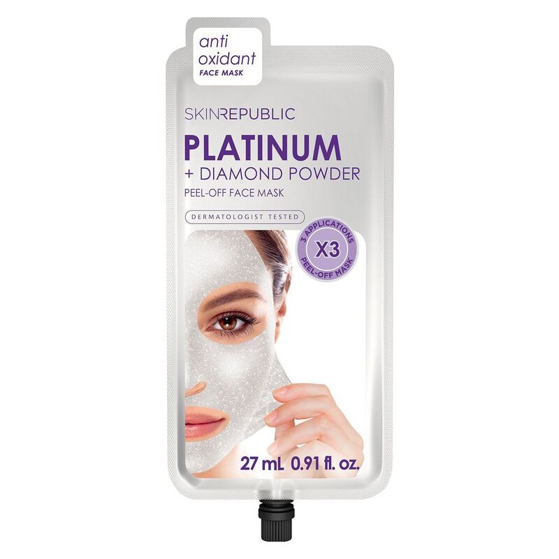 Skin Republic Platinum + Diamond Powderpeel-Off Facemask