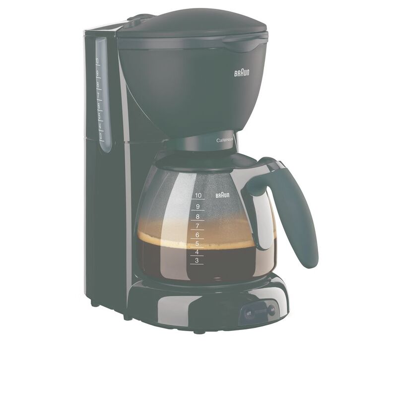 Braun Pure Aroma Coffee Machine 1100W. 10 Cups. Black