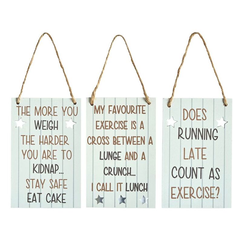 Mini sign - Exercise (Assortment - Includes 1)