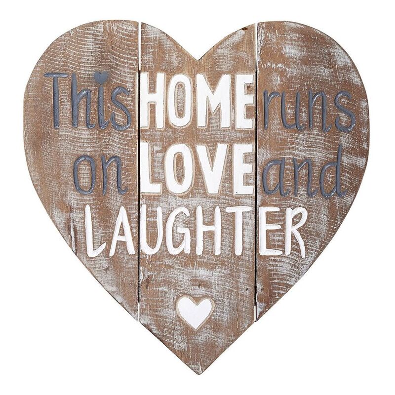 Transomnia Heart-Shaped Carved Wooden Sign - This Home