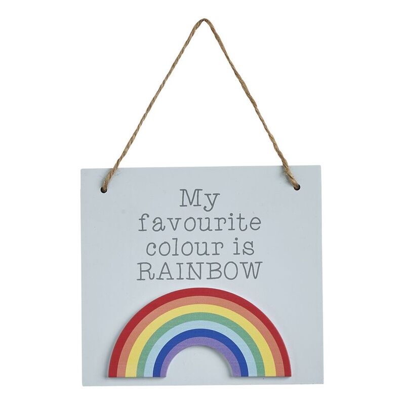 Transomnia My Favourite Colour Is Rainbow Sign