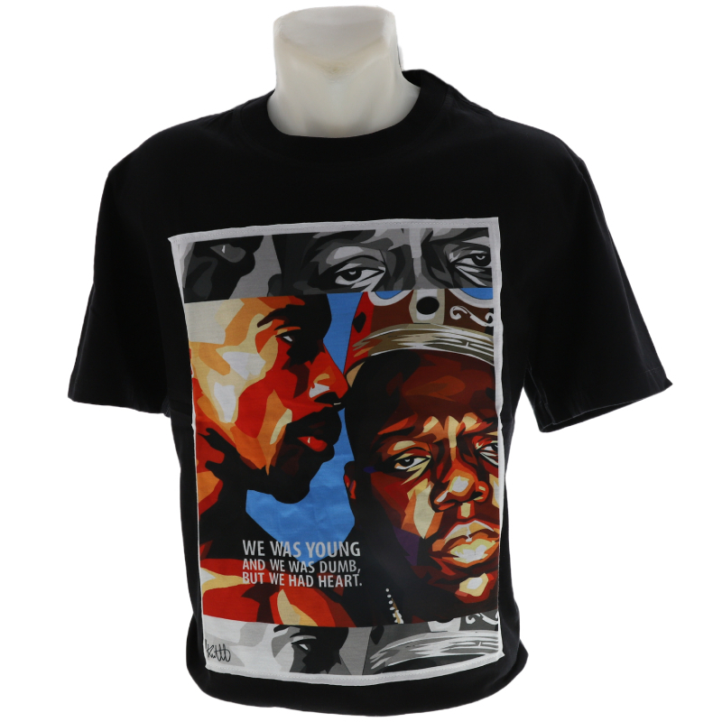 Tupac & Biggie Black Tshirt Xl Blk