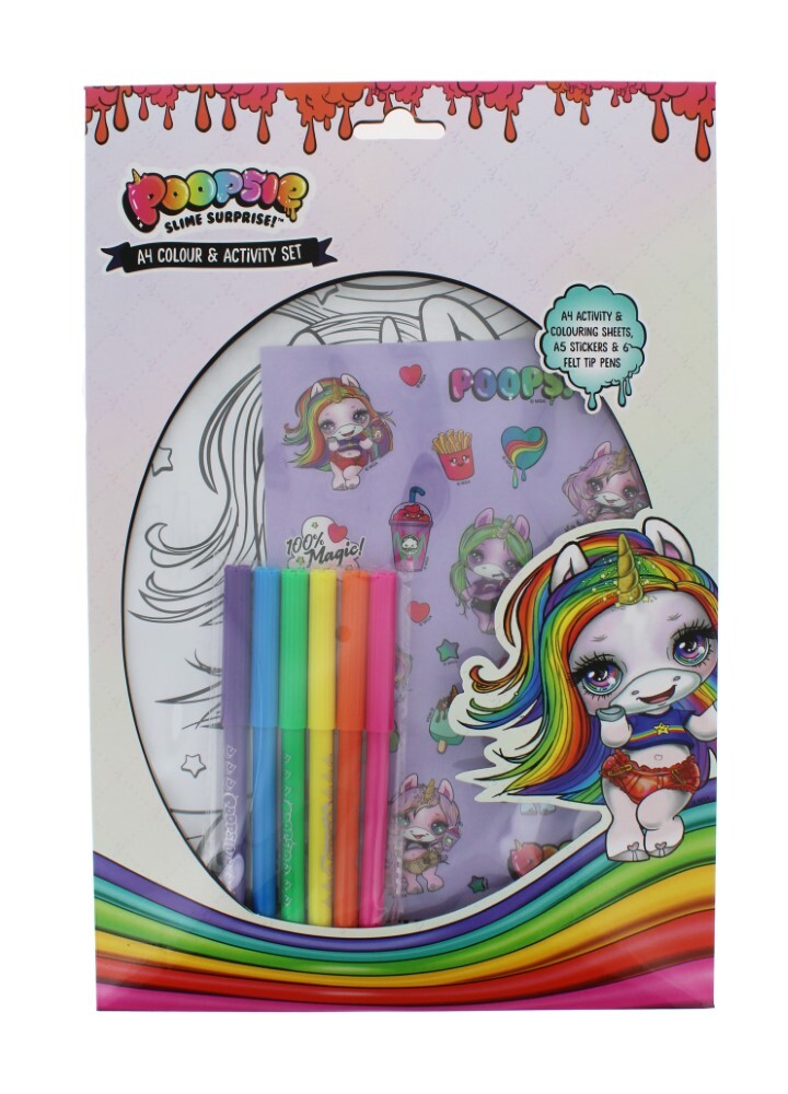 Poopsie A4 Colour And Activity Set