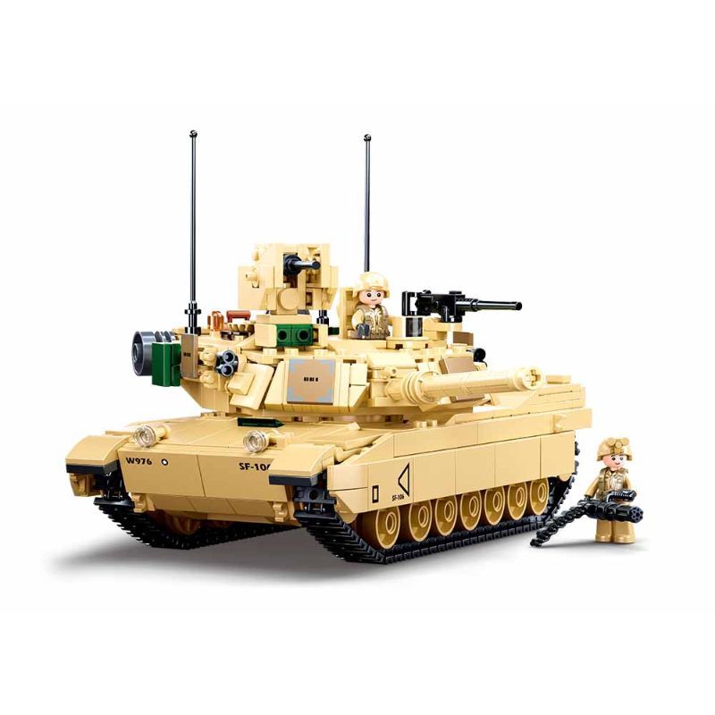 Sluban Block Model Bricks Abrams Tank781Pcs