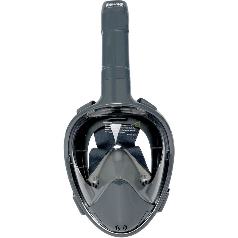 Awesome Full Face Snorkel Mask Grey L/Xl