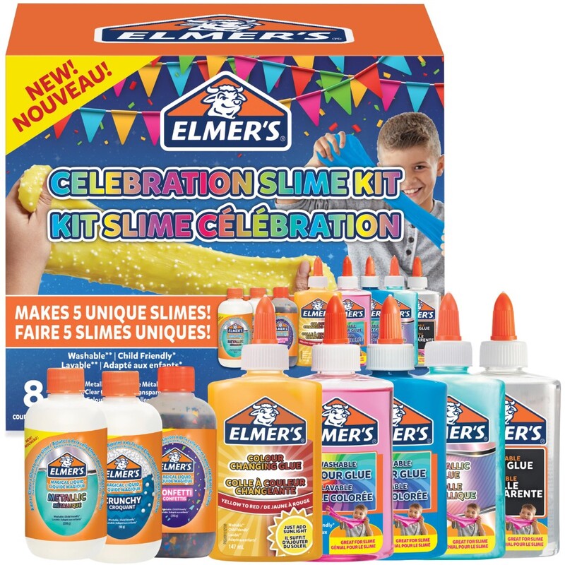 Elmers Celebration Slime Kit 8 Pcs