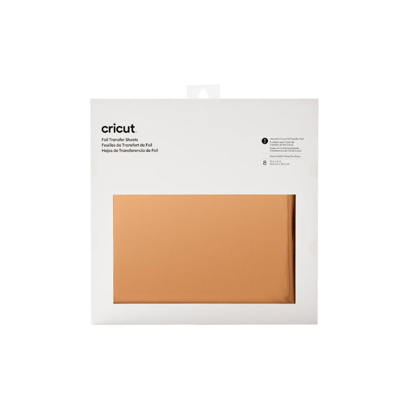 Cricut Transfer Foil Sheets 30X30Cm 8 Sheets (Rose Gold)