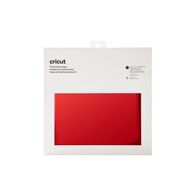 Cricut Transfer Foil Sheets 30X30Cm 8 Sheets (Red)