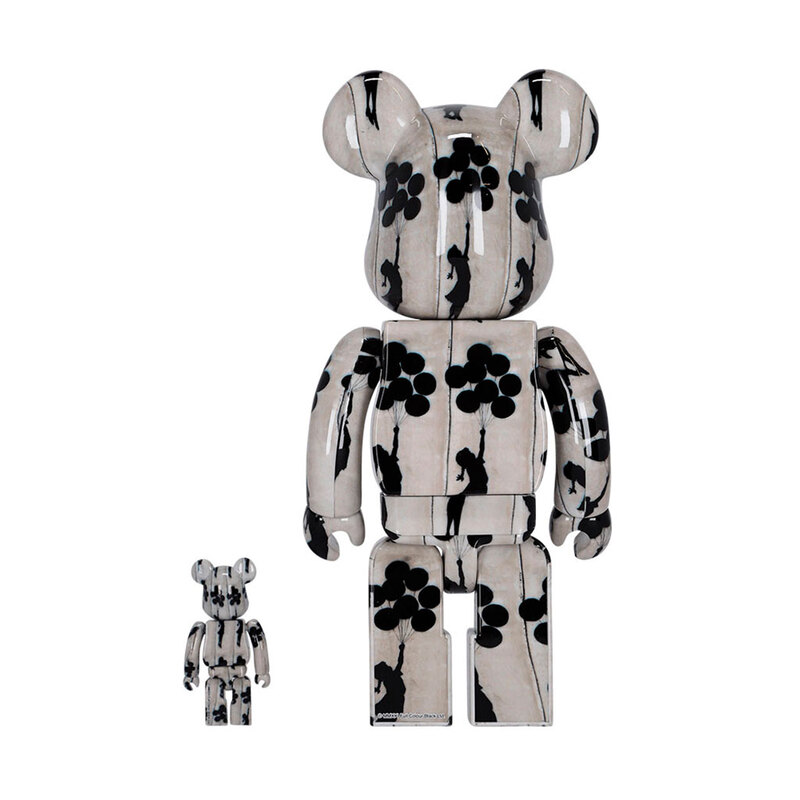 Bearbrick Collectible 400% + 100% Flying Balloons Girl (After Banksy)