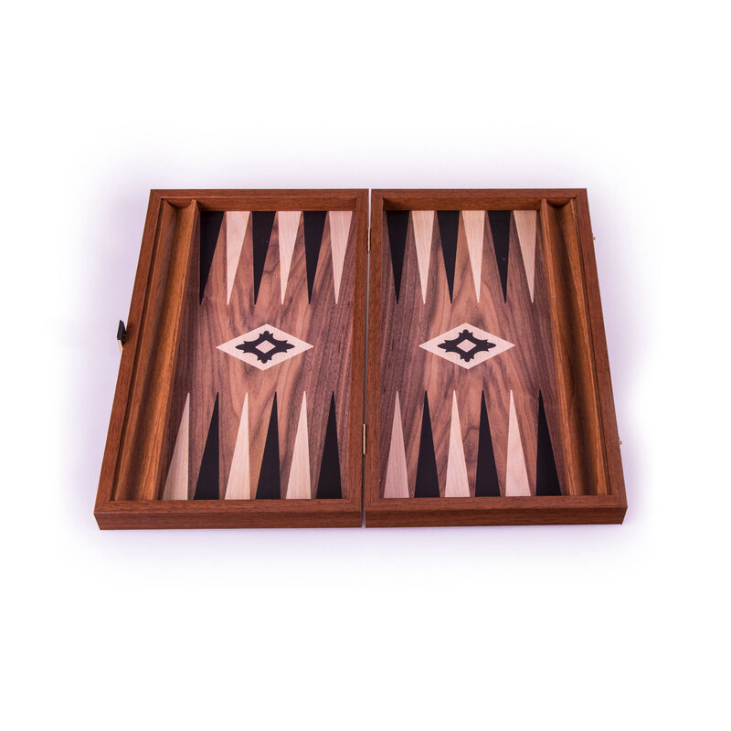 Backgammon - Replica Wood Walnut - Sideracks - Small