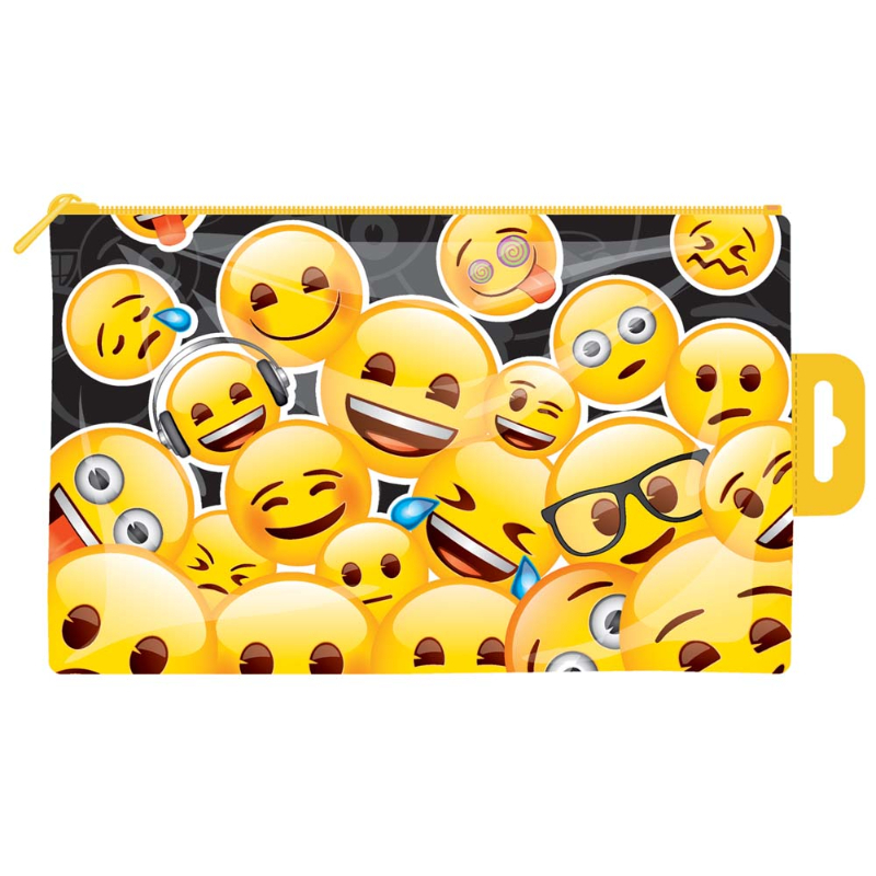 Emoji Flat Pvc Pencil Case