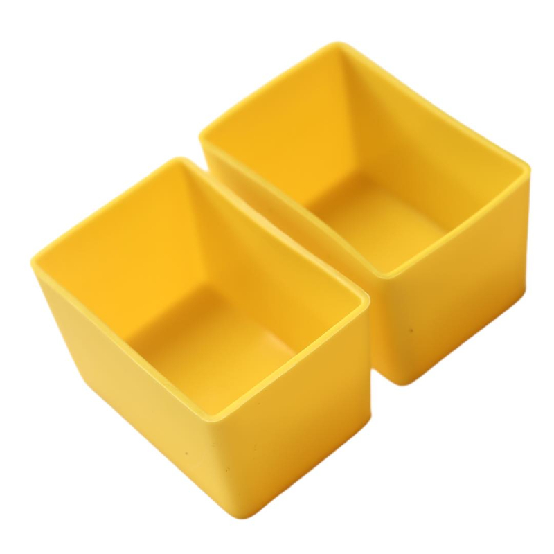 Munchbox Munchcups Rectangle Yellow (Lunchbox Accessory)
