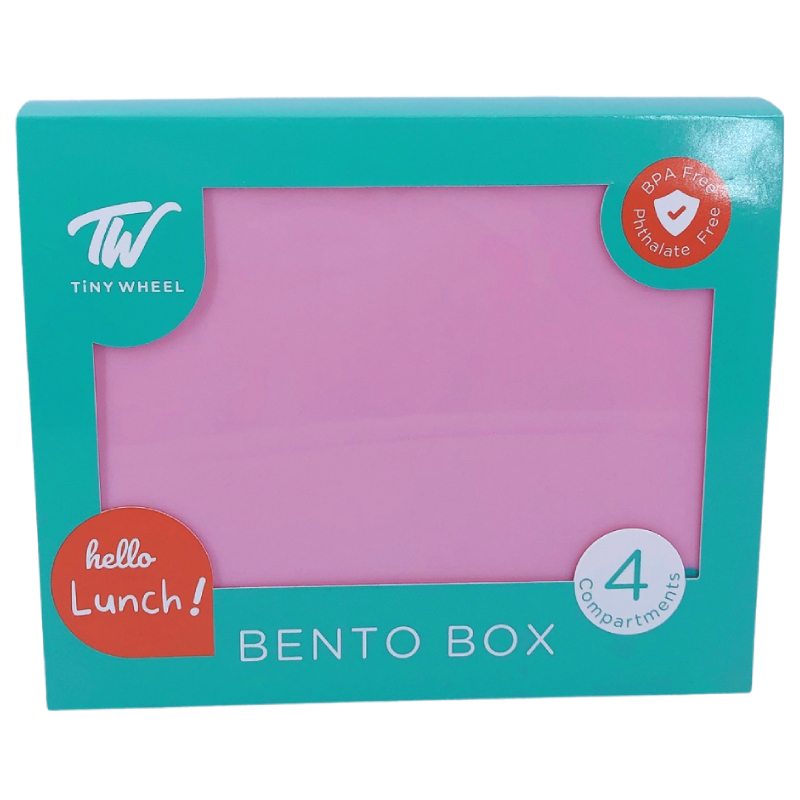 Tinywheel 4 Compartment Pink Lunch Box Tw Logo