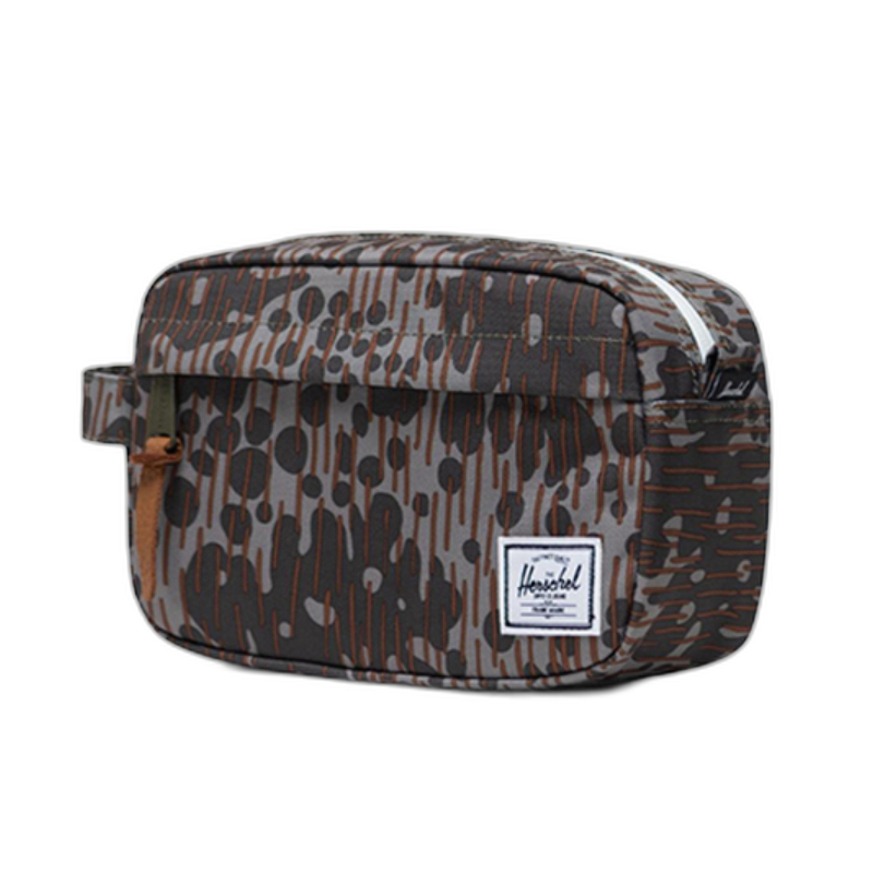 Herschel Chapter Carry On Travel Kit Toiletry Bag Green Brown