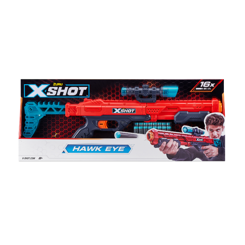 X-Shot Excel Hawk Eye (16Darts)