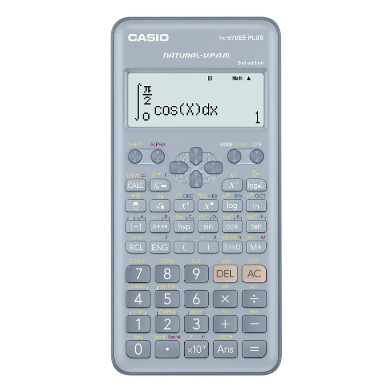 كاسيو FX-570ESPLUS2BUWDT اله حاسبه لإصدار الثاني