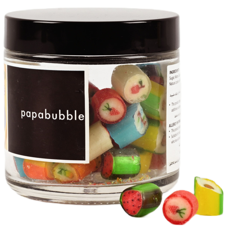 Papabubble Mix Fruit Flavor Small Jar