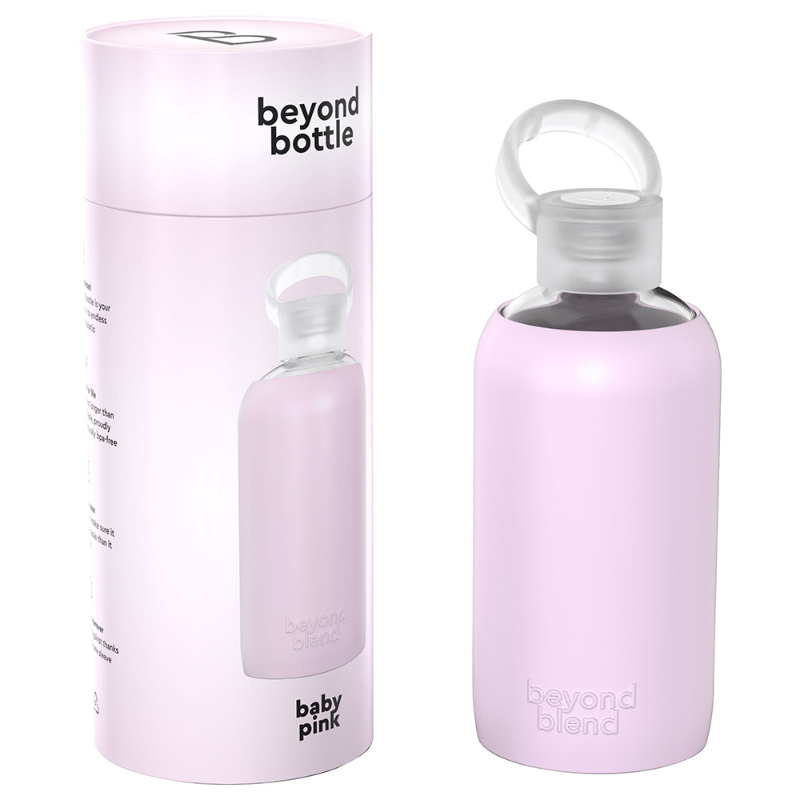 Beyond Blend Insulated Water Bottle 500Ml With Silicone Sleeve (Baby Pink)