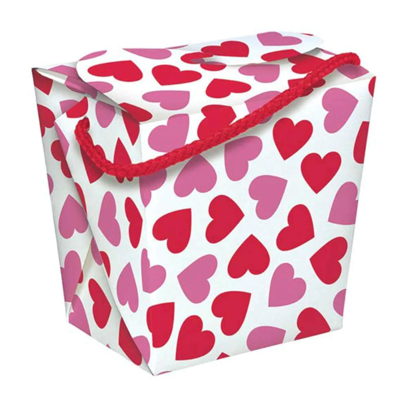Anagram Pink And White Hearts Pail Quart