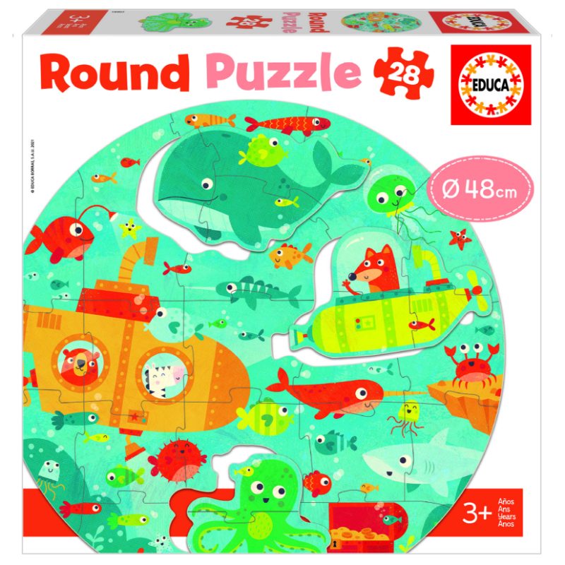 Educa Round Ocean Puzzle 28 Pcs
