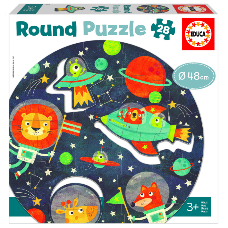 Educa Round Space Puzzle 28 Pcs