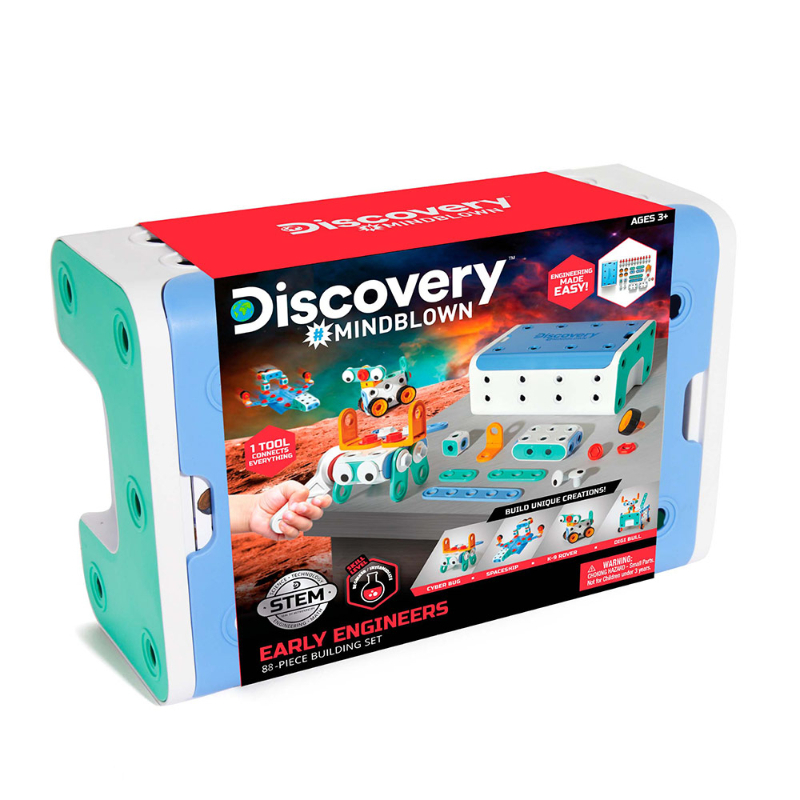 Discovery Mindblown Toy Early Engineersbuilding Set 88Pc.