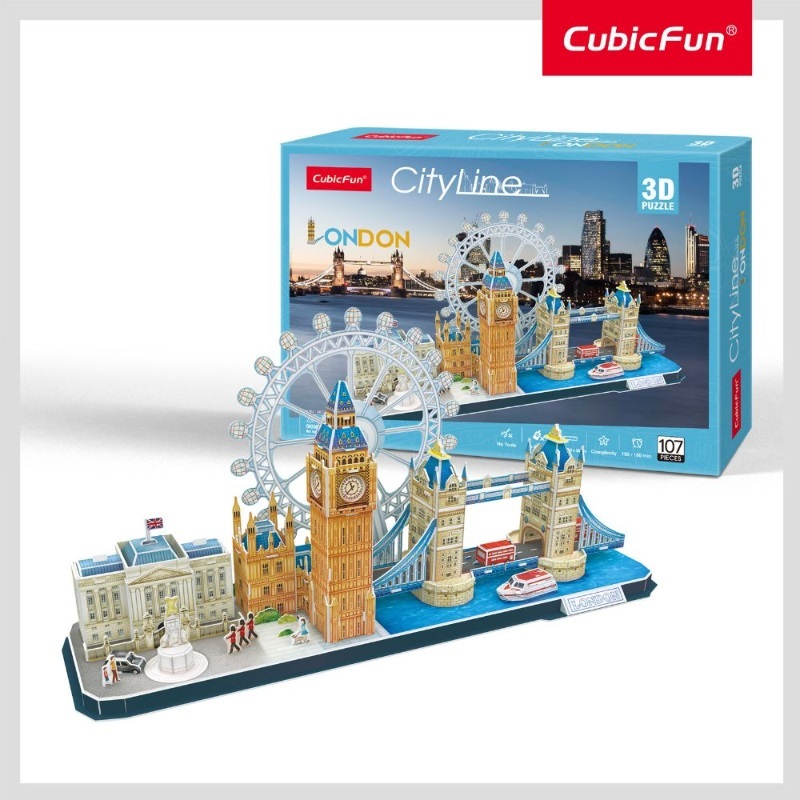 Cubicf 3D Puzzle Cityline London 107Pcs