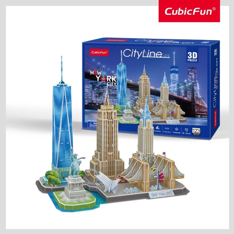 Cubicf 3D Puzzle Cityline New York City123Pcs