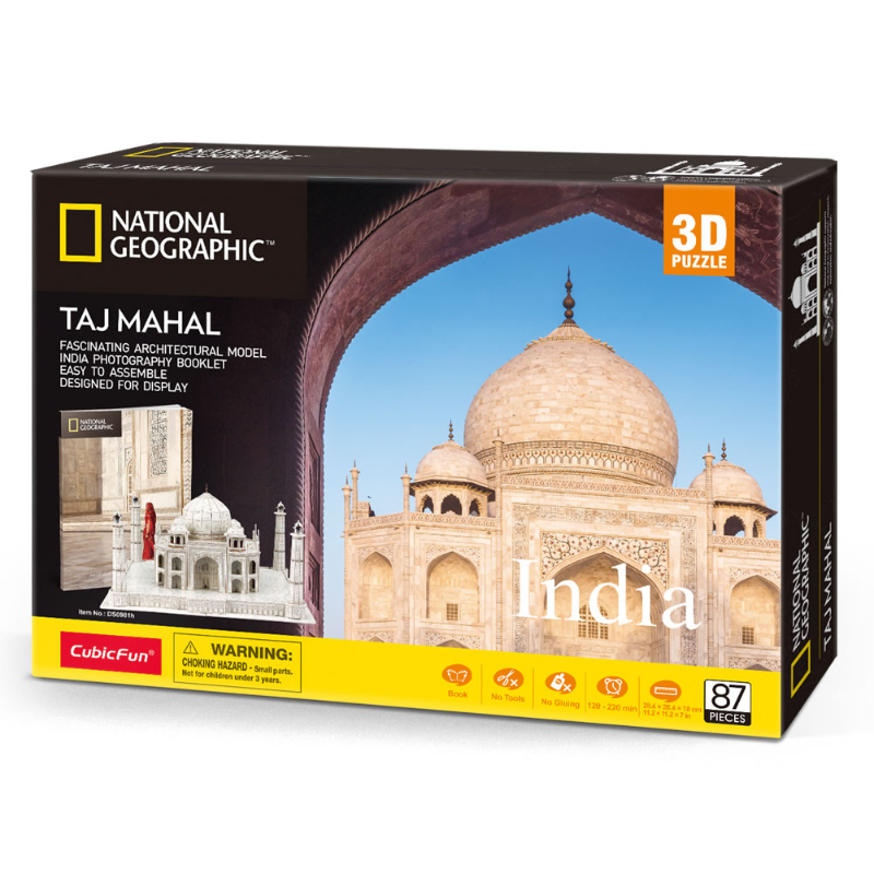 Cubicf Ngeo 3D Puzzle Taj Mahal 87Pcs