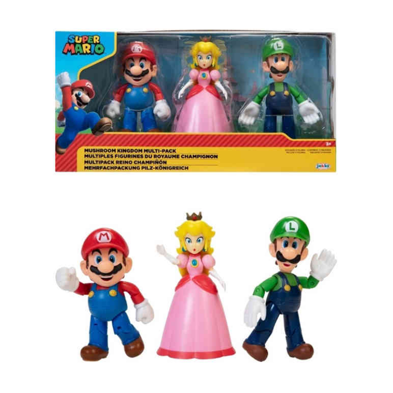 Jaaks Super Mario Figure 10Cm 3Pack