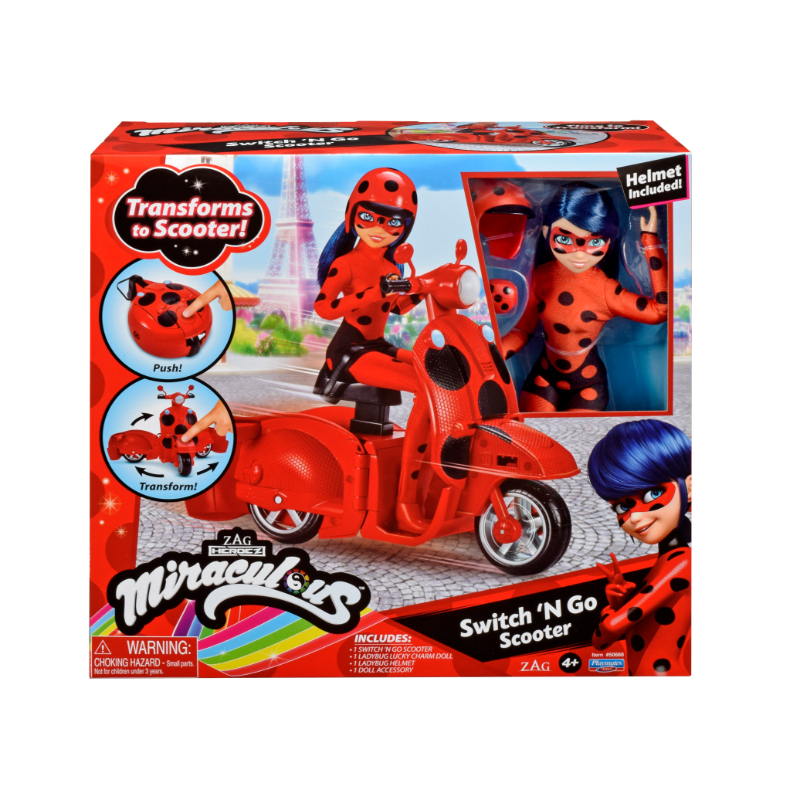 Miraculous Ladybug Switch N Go Scooter With Doll