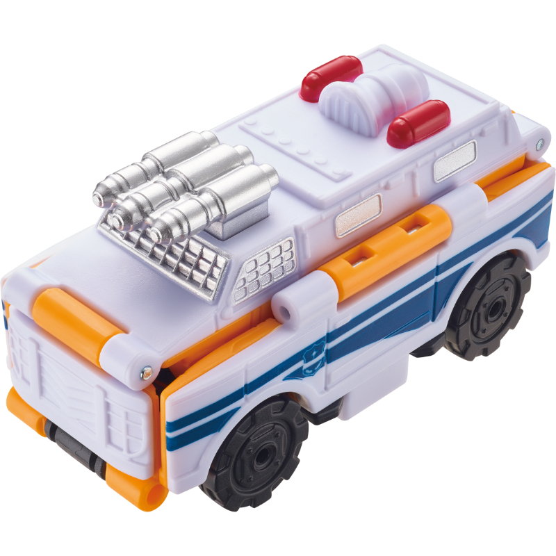 Transracers 2 In 1 Flip Vehicle Disinfection Vehicle To Cannon Police Car